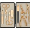 Makeup Czech & Speake Nails | Leather-Bound Manicure Set - Gold/Cream