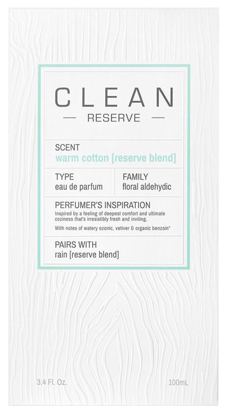 Perfume CLEAN RESERVE Perfume Men | Blend Warm Cotton