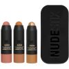Makeup Nudestix Highlighter | Soft & Warm Nudes - Mini 3 Pcs Kit