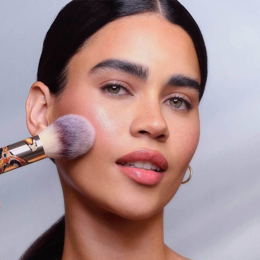 Makeup Hourglass Brush | Travel Powder Brush Snake